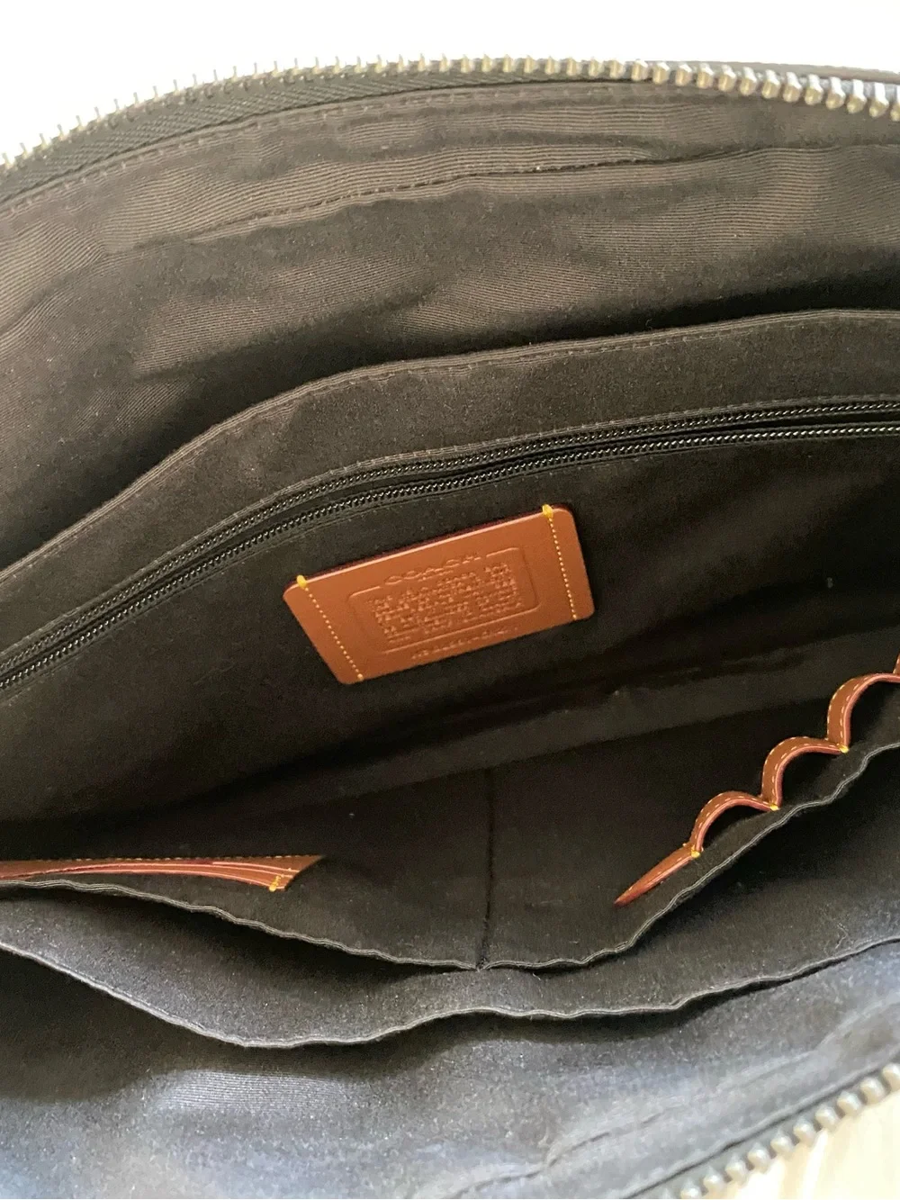 Black Coach Laptop Bag